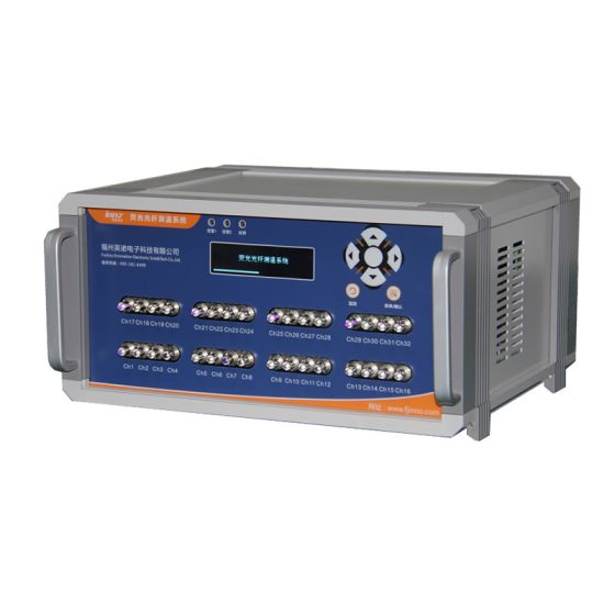 Experimental equipment Fiber optic temperature measurement system with 32 channels