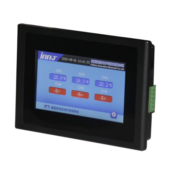 Fiber optic temperature measurement LCD display instrument