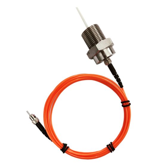 Armored Fluorescent Fiber Optic Temperature Sensor for Oil-Immersed Transformer Windings